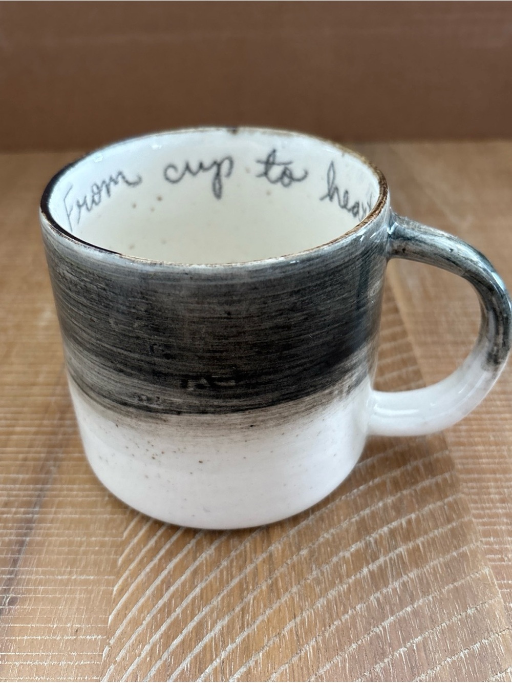 Summa By Home Pottery Ceramic Coffee Mug “From Cup To Heart”